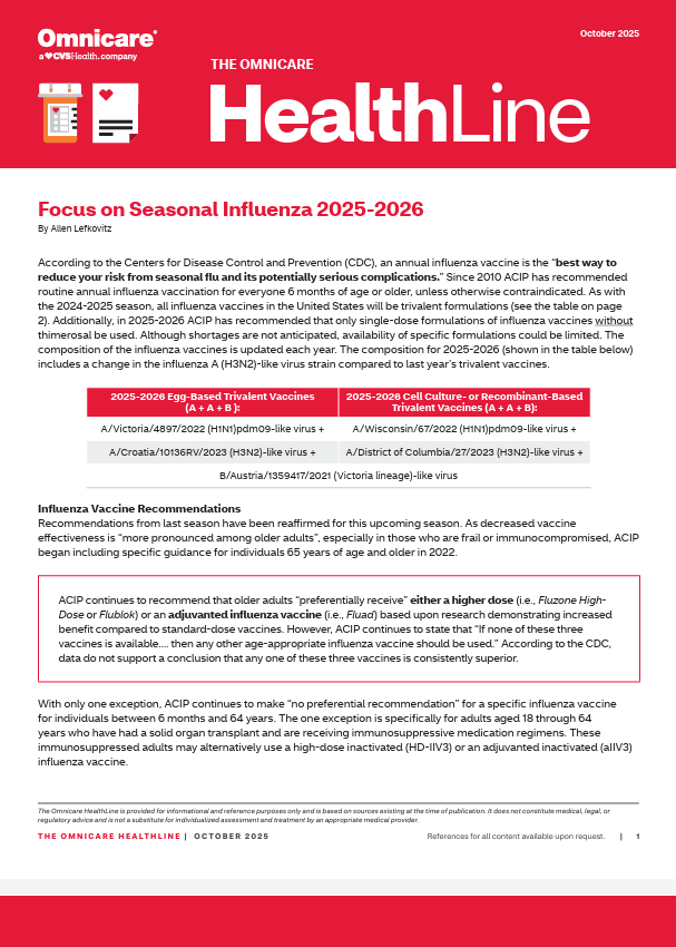 Omnicare Healthline October 2025